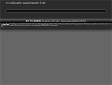 Tablet Screenshot of musikpark-wackersdorf.de